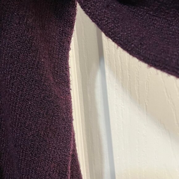 Philosophy Dark Purple Cozy Sweater Cowl Neck 1X heathered - Picture 9 of 9